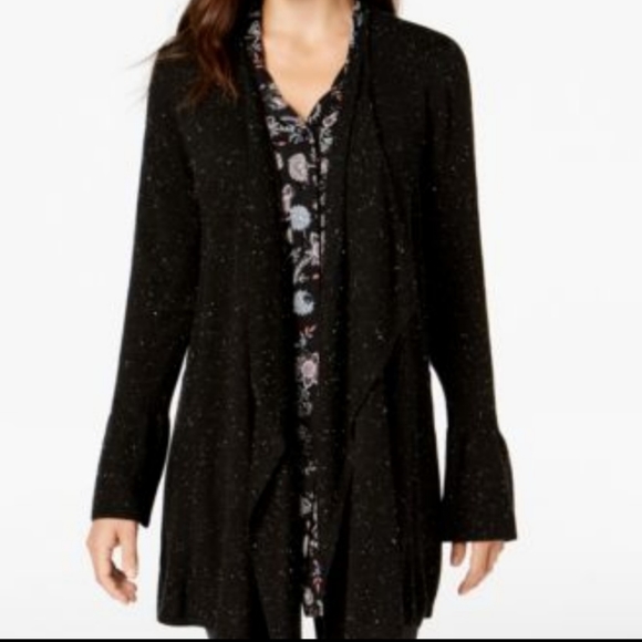 Style & Co Ruffle Sleeve Cardigan Sweater - Medium - Picture 3 of 11